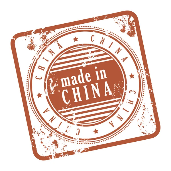 Sello Hecho en China — Vector de stock