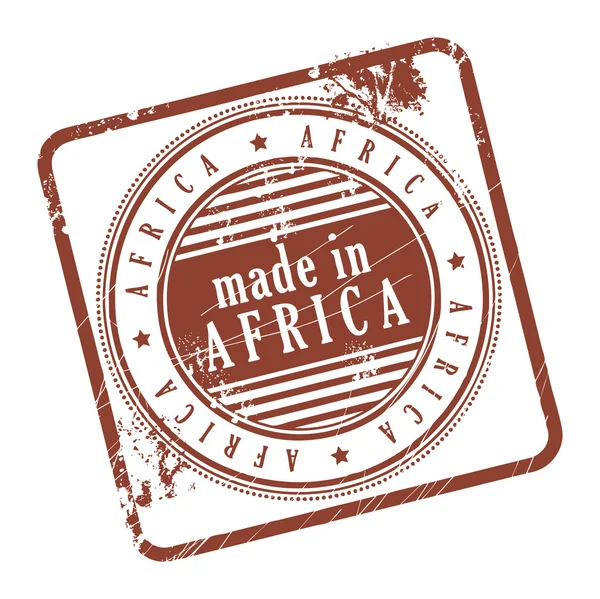 Cap dibuat di Afrika - Stok Vektor