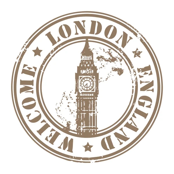 Londra, Inghilterra francobollo — Vettoriale Stock