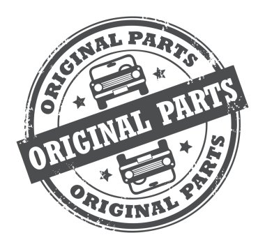 Original Parts stamp clipart