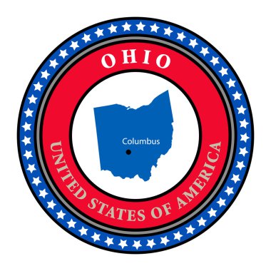 Label Ohio clipart