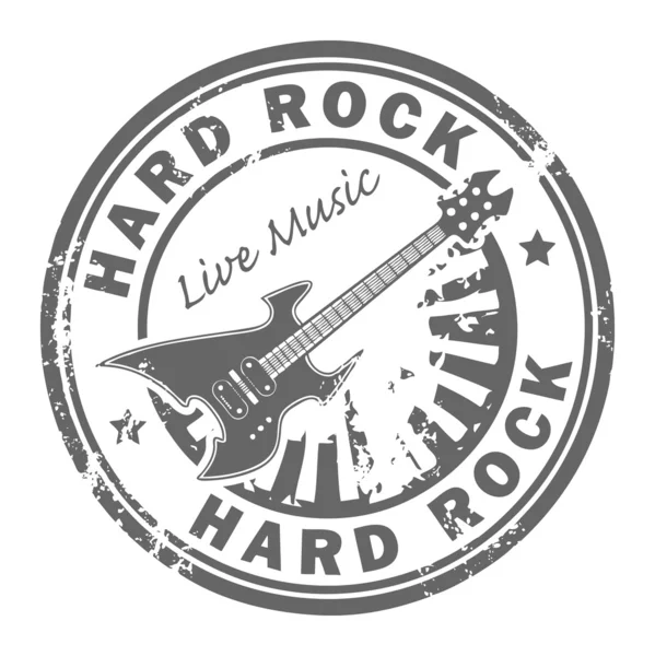 Hard Rock stamp — Stok Vektör