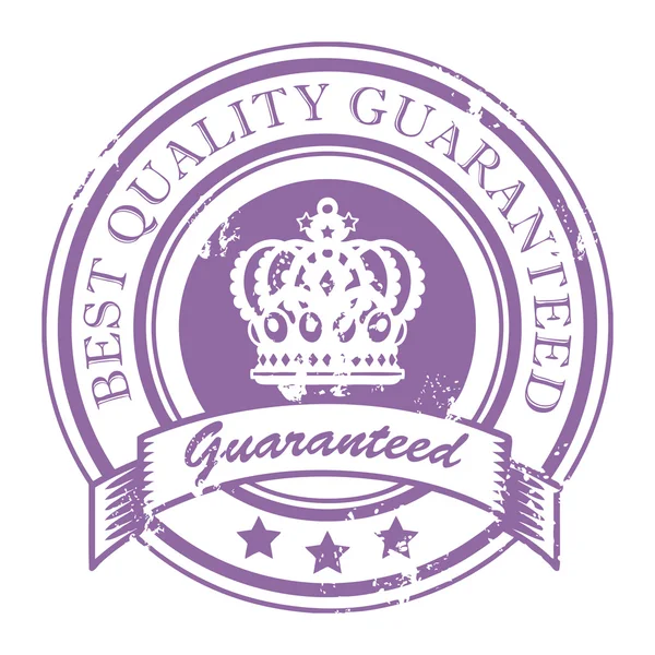 Meilleur timbre de qualité garantie — Image vectorielle