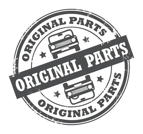Original Parts stamp — Stock Vector