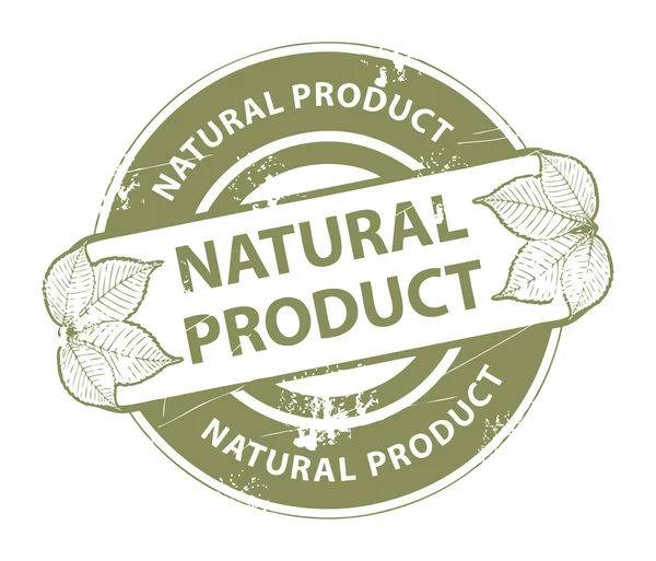 Natuurproduct stempel — Stockvector