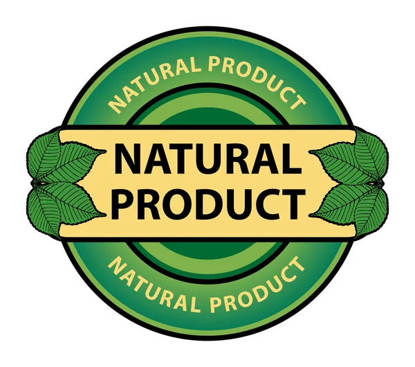 Natural Product label — Stock Vector