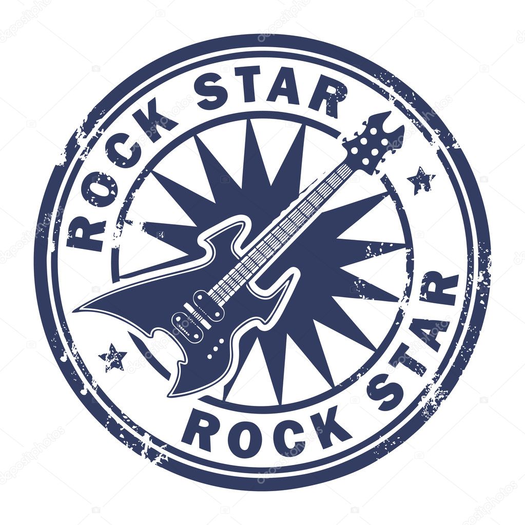 Rock Star stamp