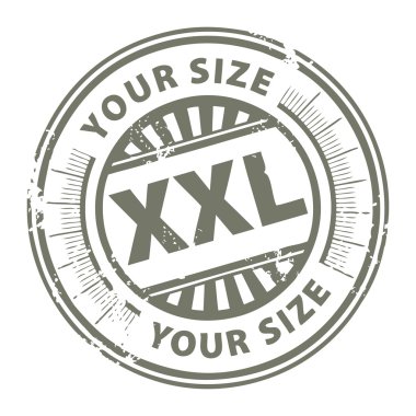Size XXL stamp clipart