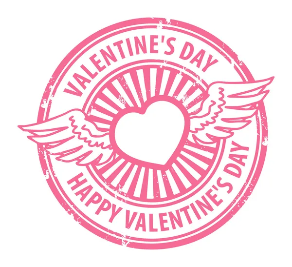 Boldog Valentin-nap pecsét — Stock Vector
