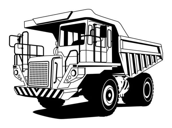 Camión de descarga — Vector de stock