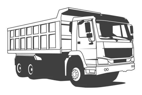 Camion à benne — Image vectorielle