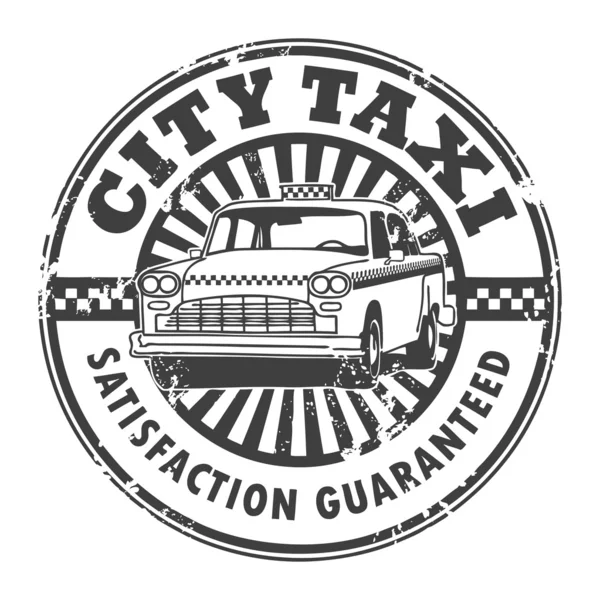 City taxi razítko — Stockový vektor