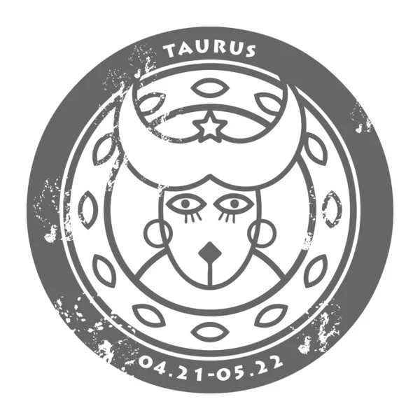 Zodiac Taurus — Stock Vector