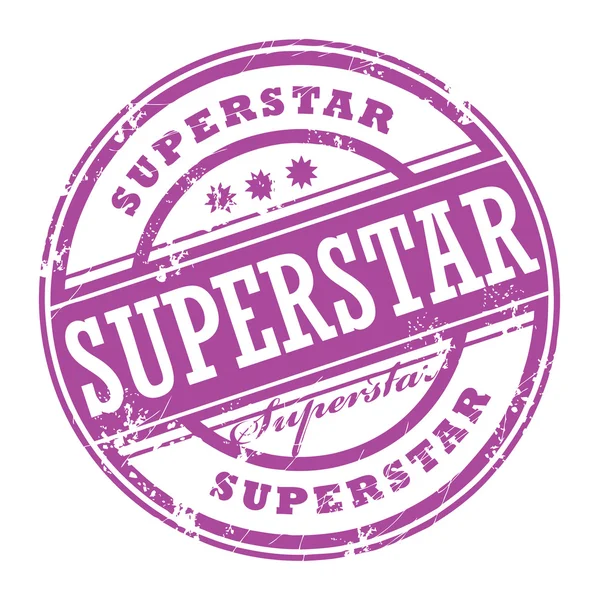 Superstar stämpel — Stock vektor