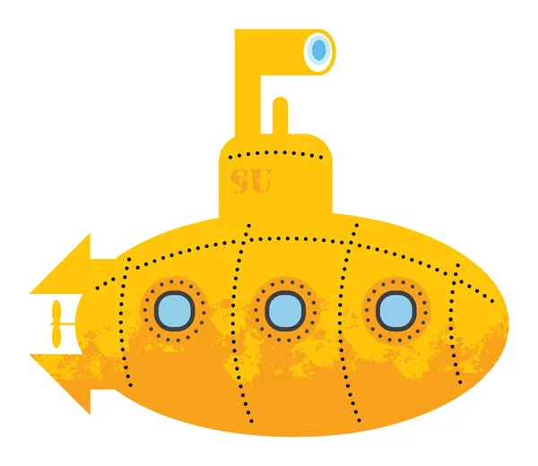Κίτρινο υποβρύχιο — Διανυσματικό Αρχείο