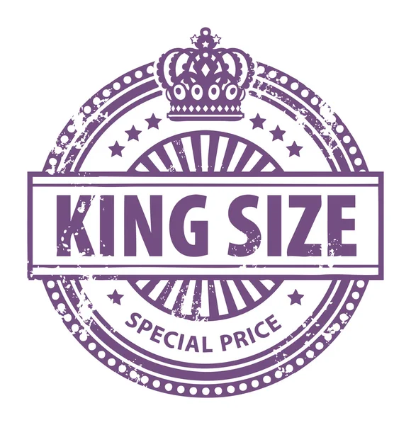 Timbro King Size — Vettoriale Stock