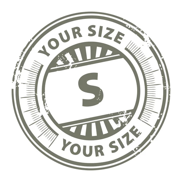 Size S stamp — Stock Vector
