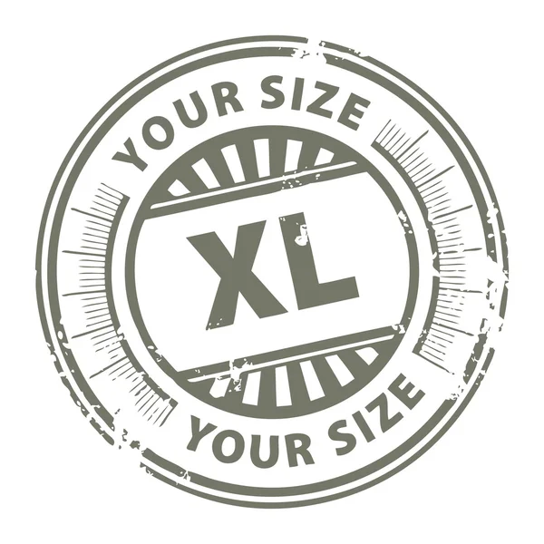 Size XL stamp — Stock Vector