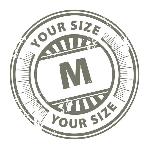 Розмір M штамп — стоковий вектор
