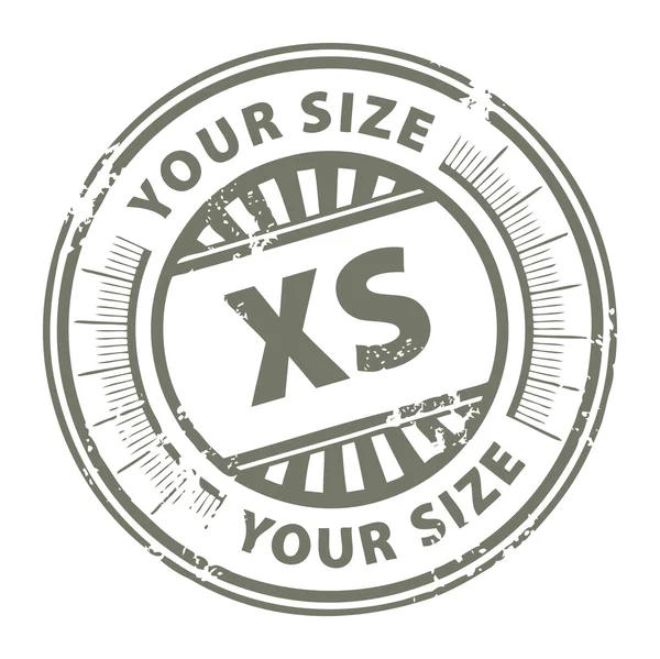 Μέγεθος xs σφραγίδα — Διανυσματικό Αρχείο