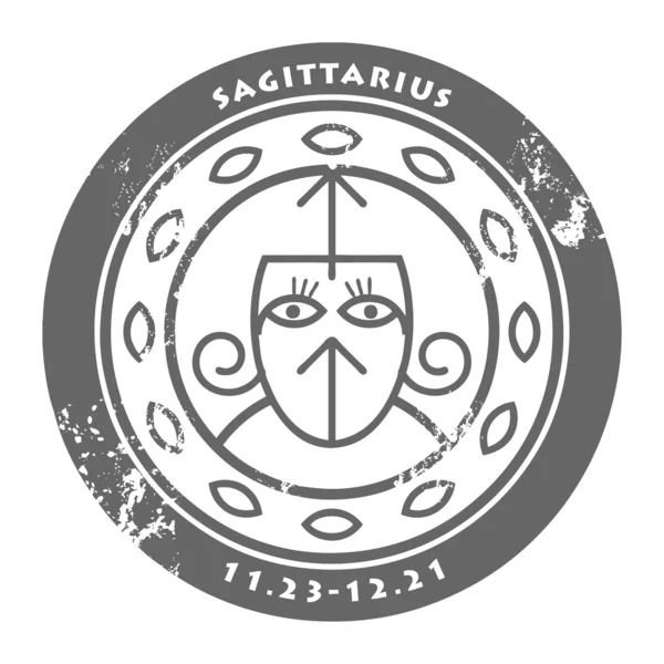 Zodiac Sagittarius - Stok Vektor