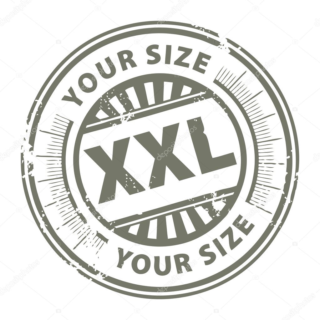 Size XXL stamp