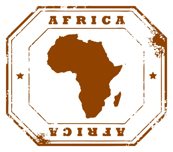 Stempel Afrika - Stok Vektor