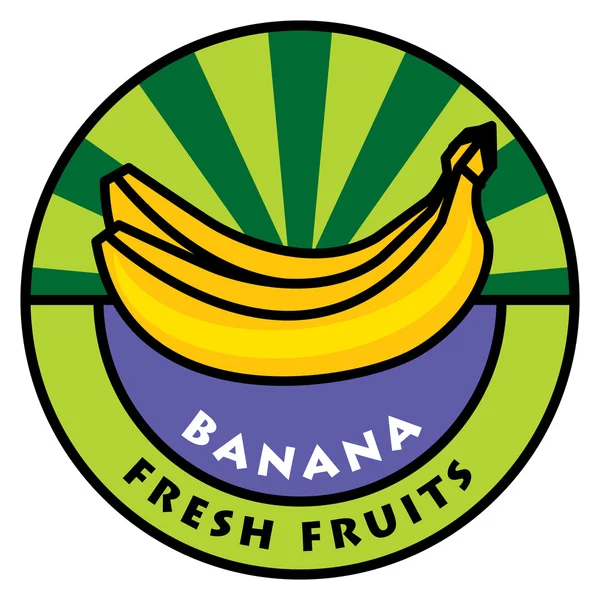 Étiquette de fruits — Image vectorielle