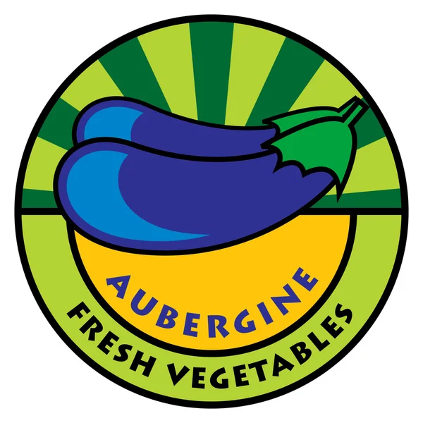 Vegetables label — Stock Vector