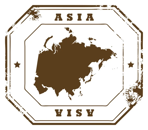 Timbre Asie — Image vectorielle