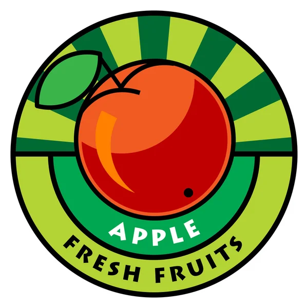 Fruit label — Stock Vector