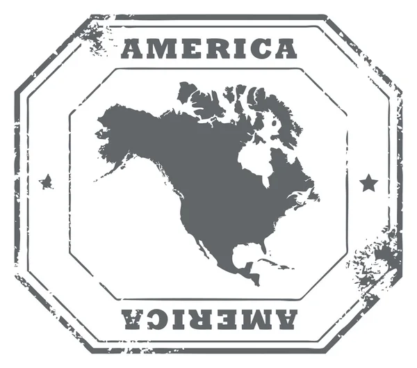 America stamp — Stock Vector