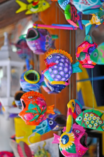 Cara de peixe cerâmico em Cozumel - México — Fotografia de Stock