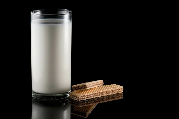 stock image Milk and wafer