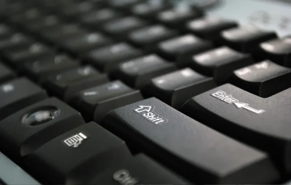 Zwart toetsenbord — Stockfoto