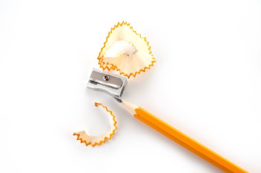 Pencil and sharpener clipart