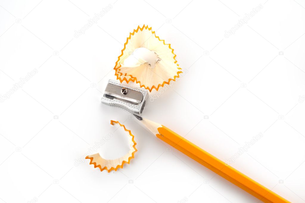 Pencil and sharpener