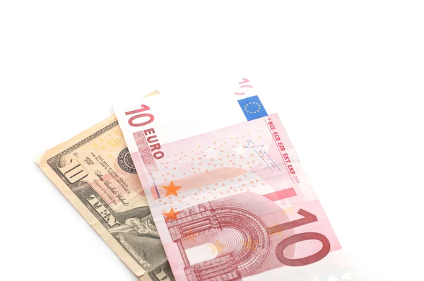 Dolar vs euro — Zdjęcie stockowe