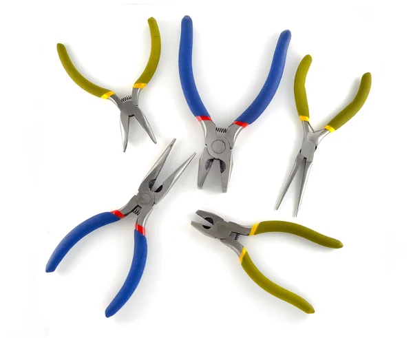 Tools - Green and blue pliers — Stock Photo, Image