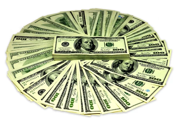 Dólares, dinero, cien dólares — Foto de Stock