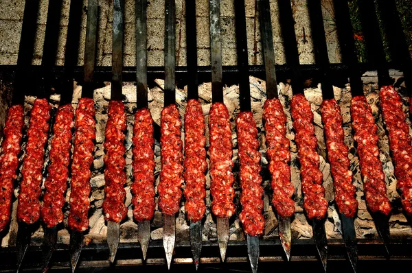 Shish kebab, Adana, Törökország — Stock Fotó