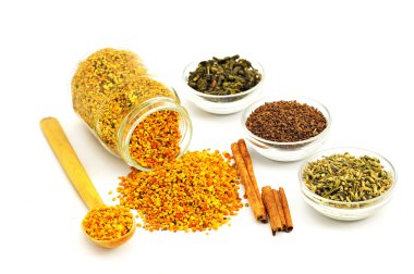 Bee Pollen and flavoring clipart