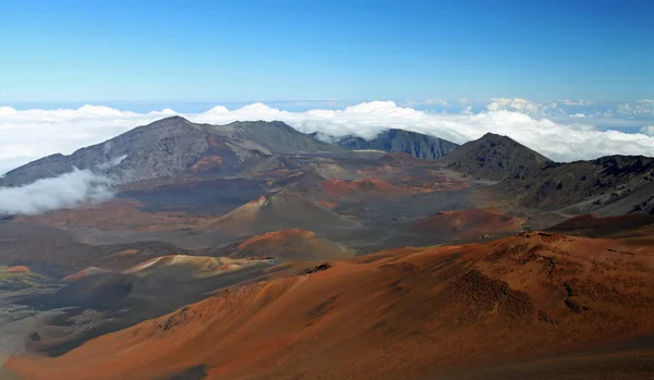 Krater van de vulkaan haleakala (maui, hawaii) — Stockfoto
