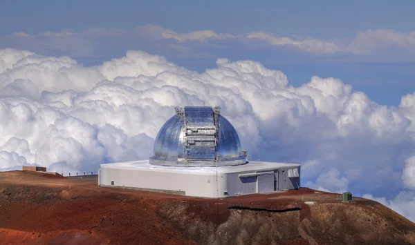 Teleskop obiektu w mauna kea (duża wyspa, Hawaje) — Zdjęcie stockowe