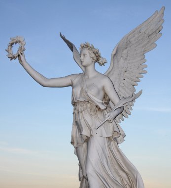 Statue of the goddes Nike clipart