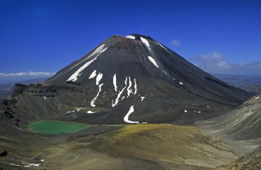 Volcano Mount Ngauruhoe (Tongariro N.P., New Zealand) clipart