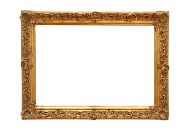 Weathered golden picture frame 04 — Stock Photo, Image