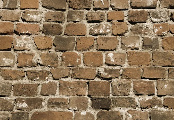 Stará cihlová zeď jako pozadí — Stock fotografie