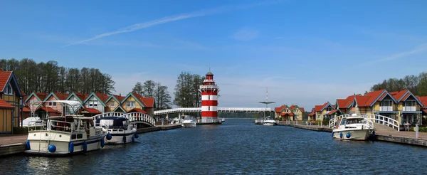 德国莱茵斯堡、 勃兰登堡州村港 — 图库照片