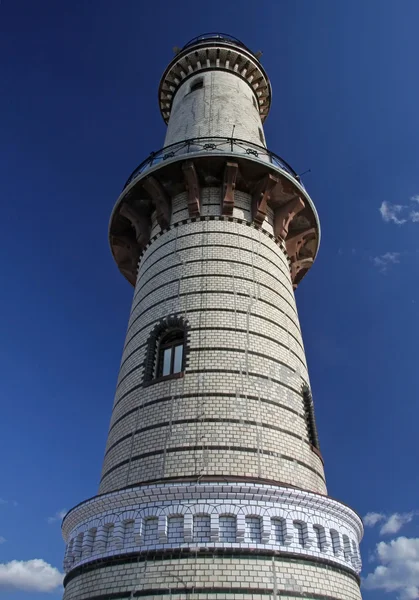 Lighthouse Warnemünde near Rostock in the sun — Stock Photo, Image